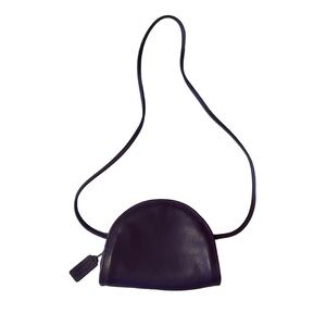 VINTAGE COACH Purple Leather Kimball Crossbody Purse!